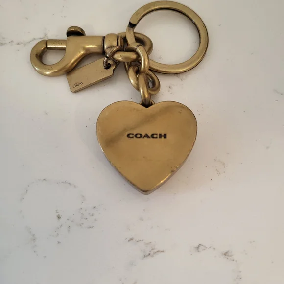 Coach Goldtone Key Ring - Picture 2 of 3